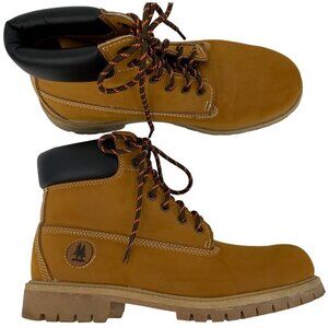 G.H. Bass & Co. Mens Synthetic Upper Tan Lace-Up Boots Size 10 Fillmore 7937 EUC